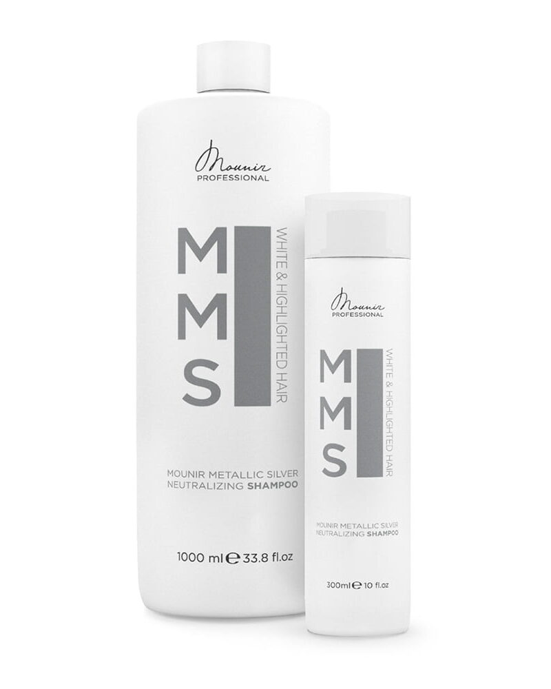 Mounir Metalic Silver - MMS, par blond Sampon nuantator 300ml