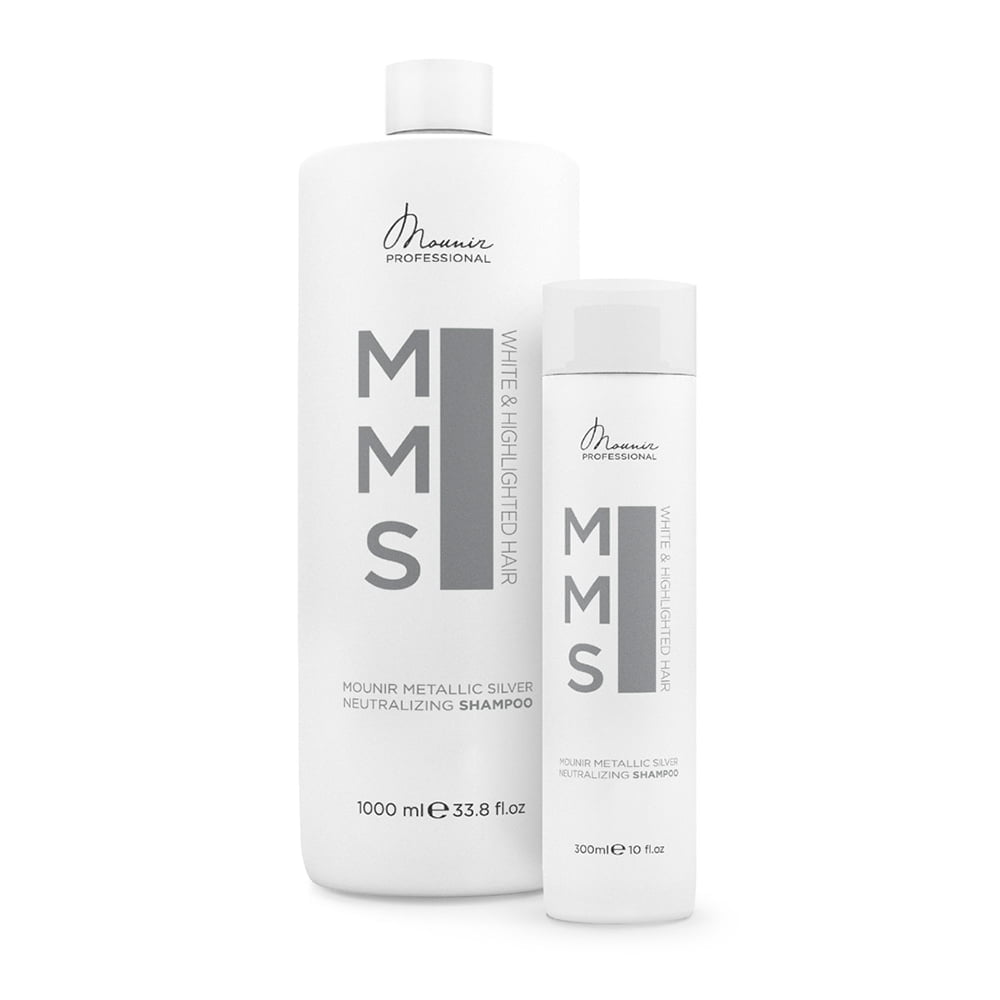 Mounir Metalic Silver - MMS, par blond Sampon nuantator 300ml